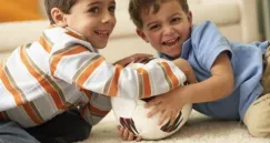 boys on carpet ball