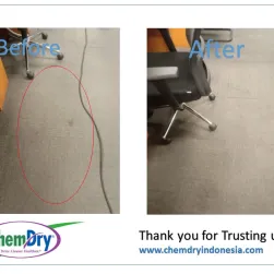 cuci karpet kantor warna abu 